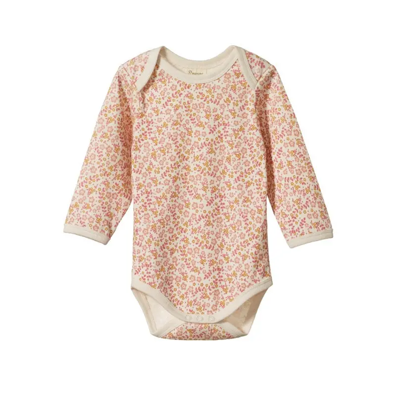 Nature Baby - Long Sleeve Bodysuit - Daisy Belle Print 1