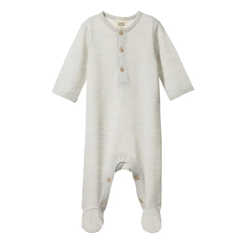 Nature Baby - Merino Stretch & Grow - Light Grey Marl 1