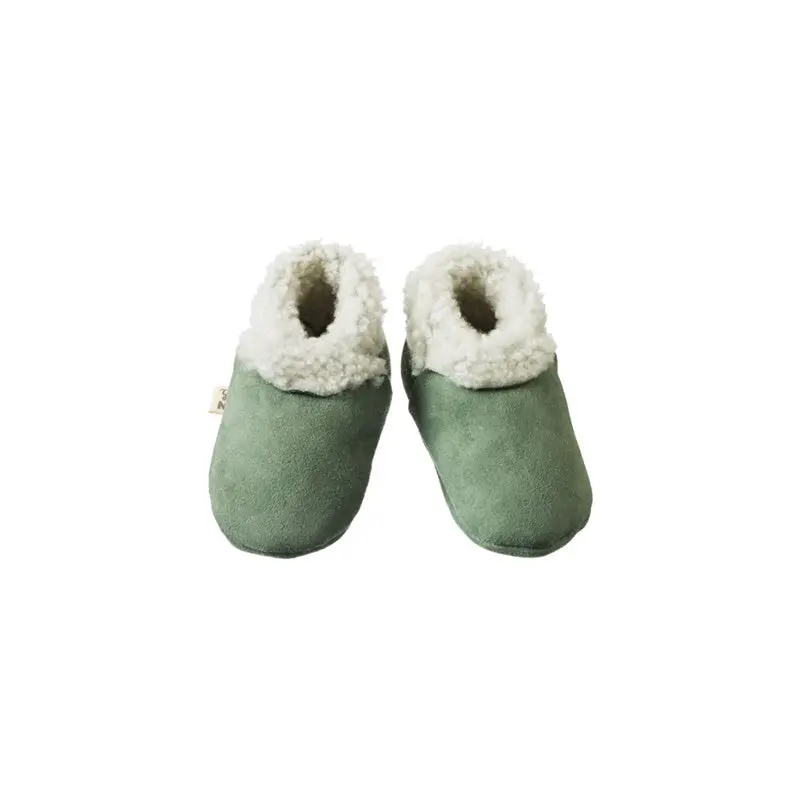 Nature Baby - Lambskin Booties - Lily Pad 1