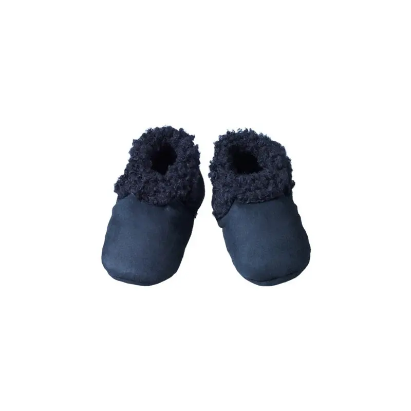 Nature Baby - Lambskin Booties - Navy 1