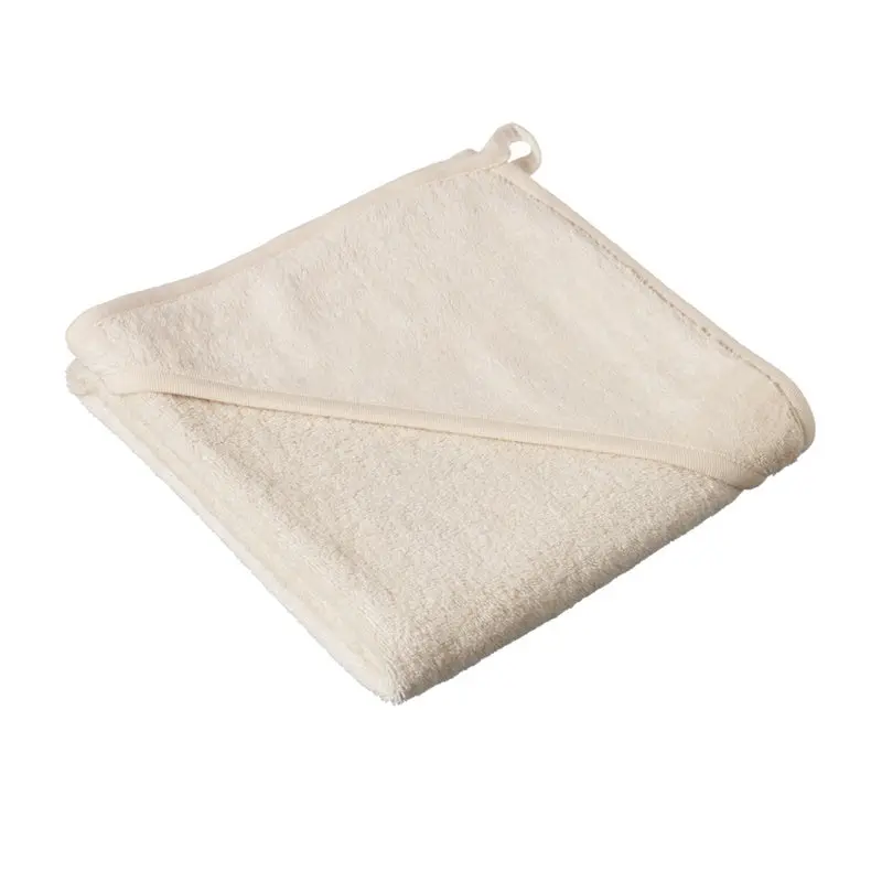 Nature Baby - Cotton Hooded Bath Towel - Natural 1