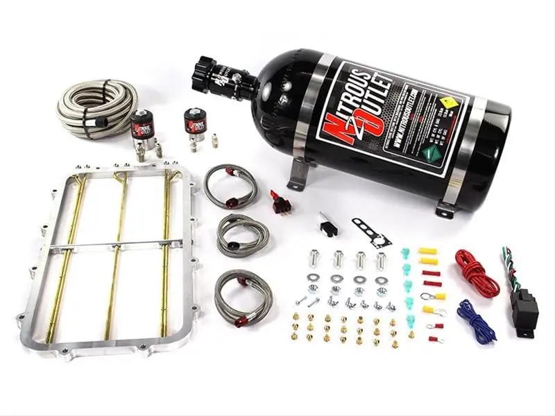 Nitrous Outlet Holley Hi-Ram Nitrous Spacer Plate – Tunable Dual-Stage System (00-10183-10) 1