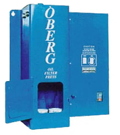 Oberg P-100Wm Automotive Oil Filter Crusher 1