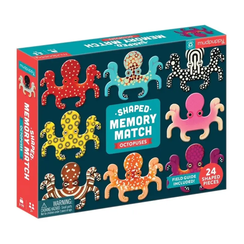 Mudpuppy - Octopuses Shaped Memory Match 1