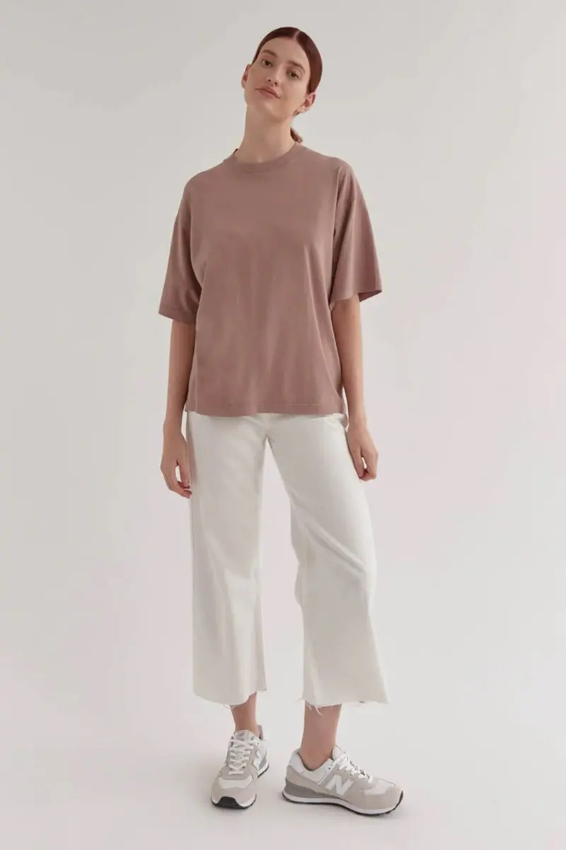 Assembly Label - Oversized Tee - Rosewood 1