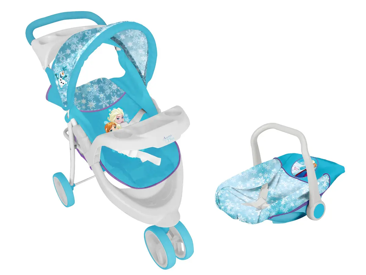 Juguete Muñeca Cochecito Travel Con Silla Frozen, Disney 1