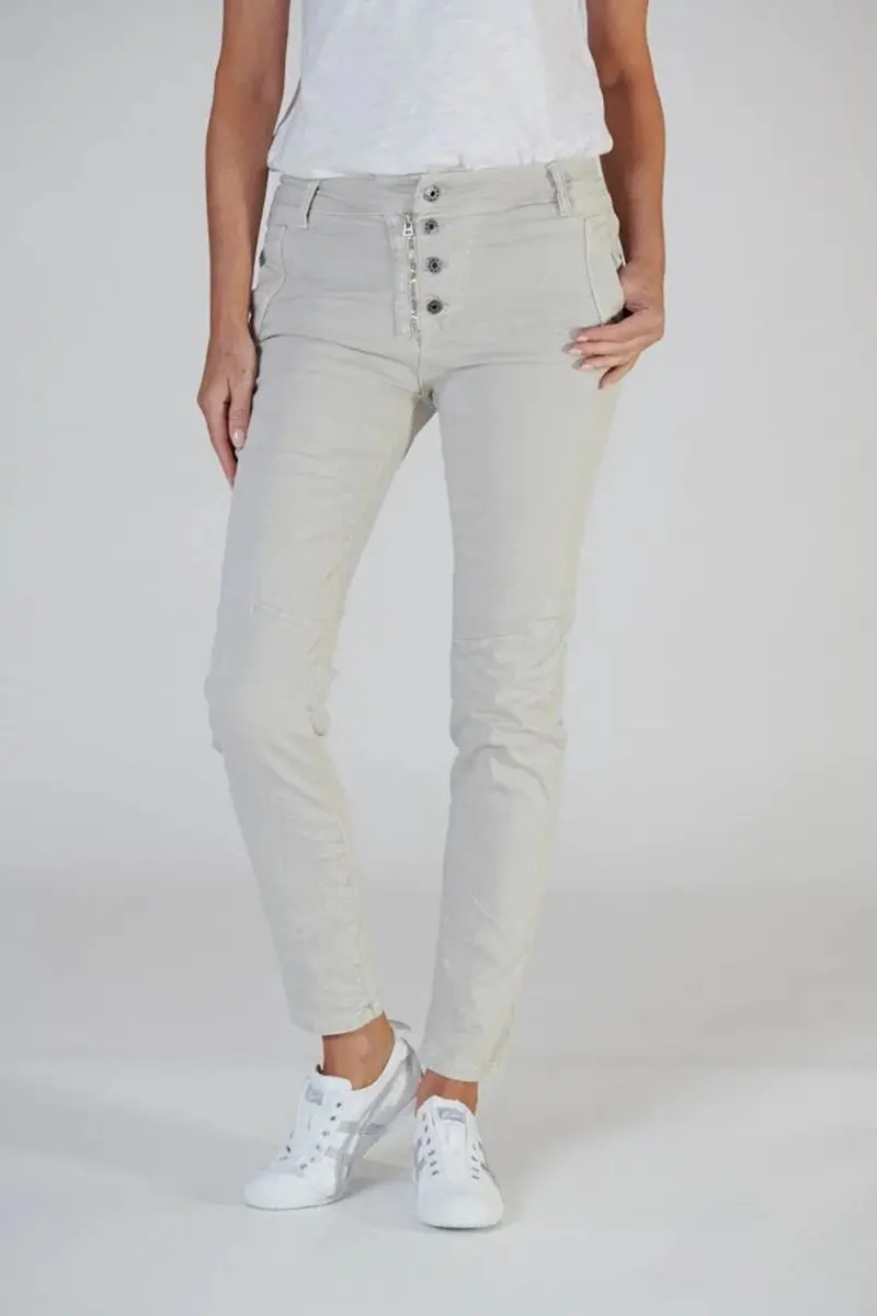 Italian Star - Button Jean Classic - Beige 1