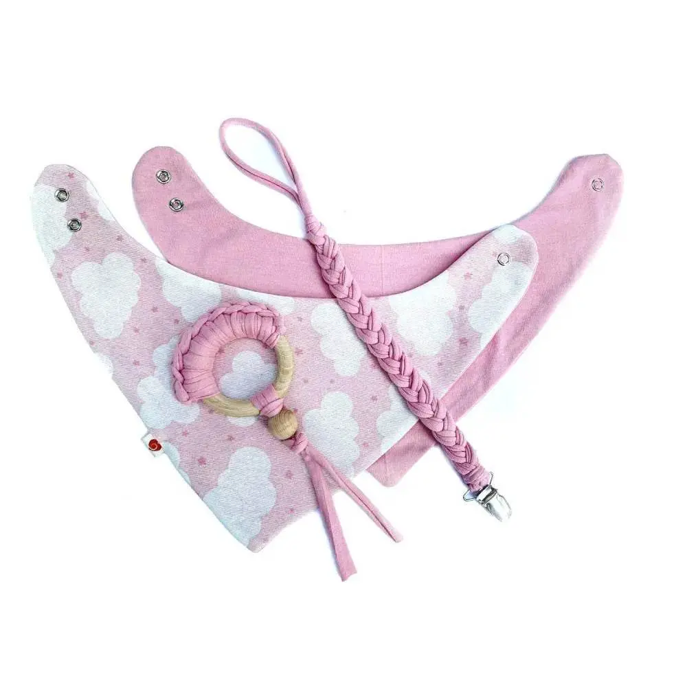 Pack Baby Shower Eco Algodón Rosa, Amamantas 1