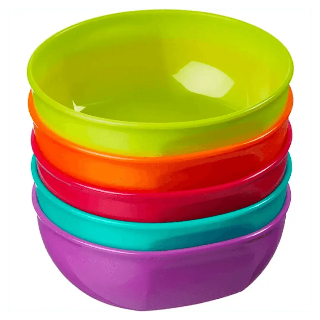 Pack De 5 Platos Tipo Bowls Plásticos, Vital Baby 1