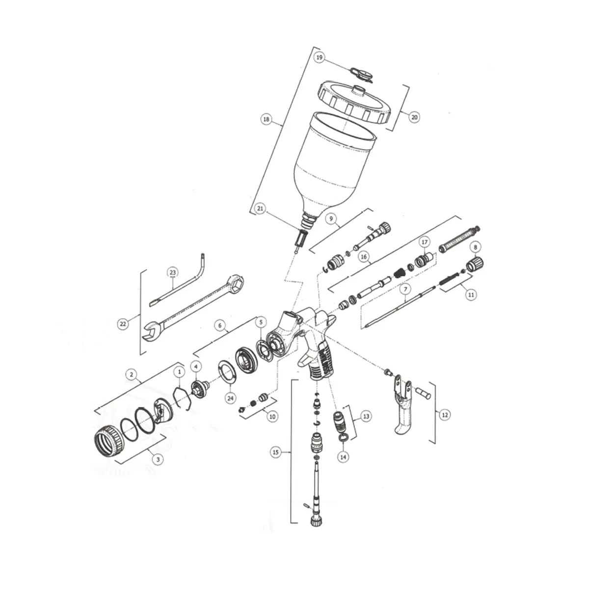 Devilbiss Prolite Spare Parts 1