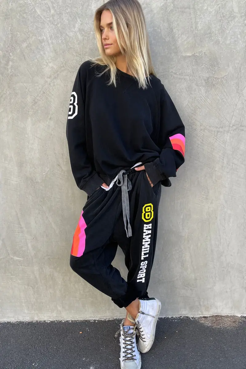 Hammill & Co - Sport 8 - Boyfriend Sweat - Black 1
