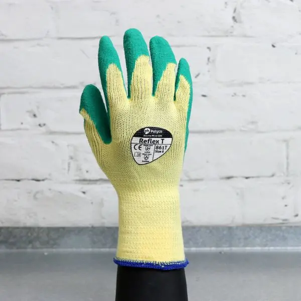 Morelli Group Reflex T Green Grip Gloves (Pack Of 10) 1
