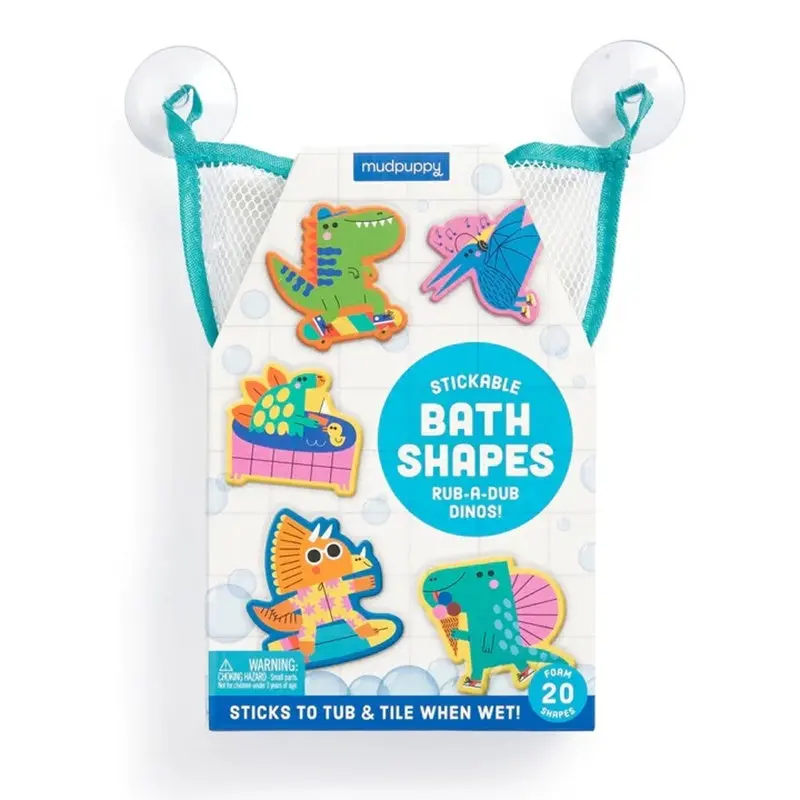 Mudpuppy - Rub-A-Dub Dinos Stickable Foam Bath Shapes 1