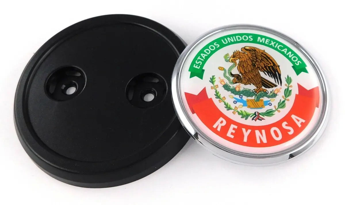 Reynosa Mexico Car Truck Grill Black Badge 3.5" Grille Chrome Emblem 1