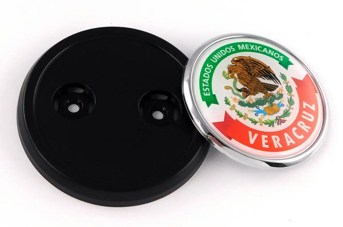 Veracruz Mexico Car Truck Grill Black Badge 3.5" Grille Chrome Emblem 1