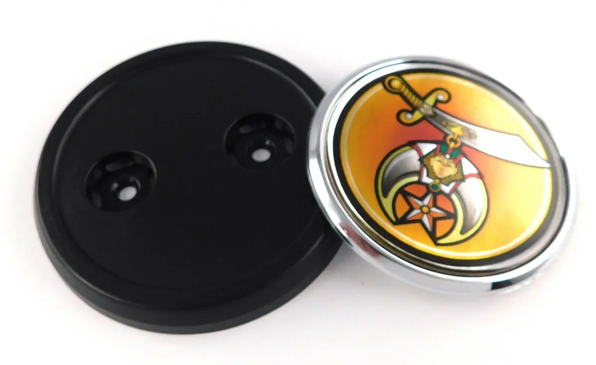 Shriner Shriners Mason Car Truck Black Grill Badge 3.5" Grille Chrome Emblem 1