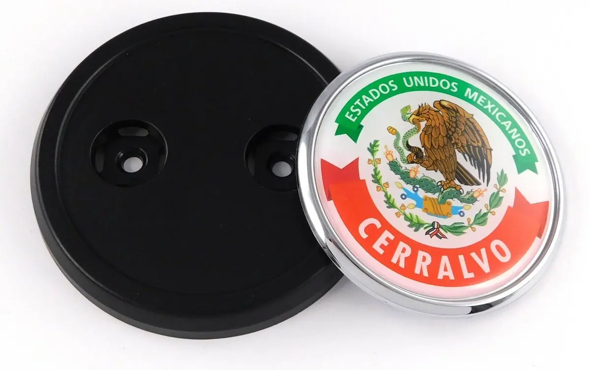 Cerralvo Mexico Car Truck Grill Black Badge 3.5" Grille Chrome Emblem 1