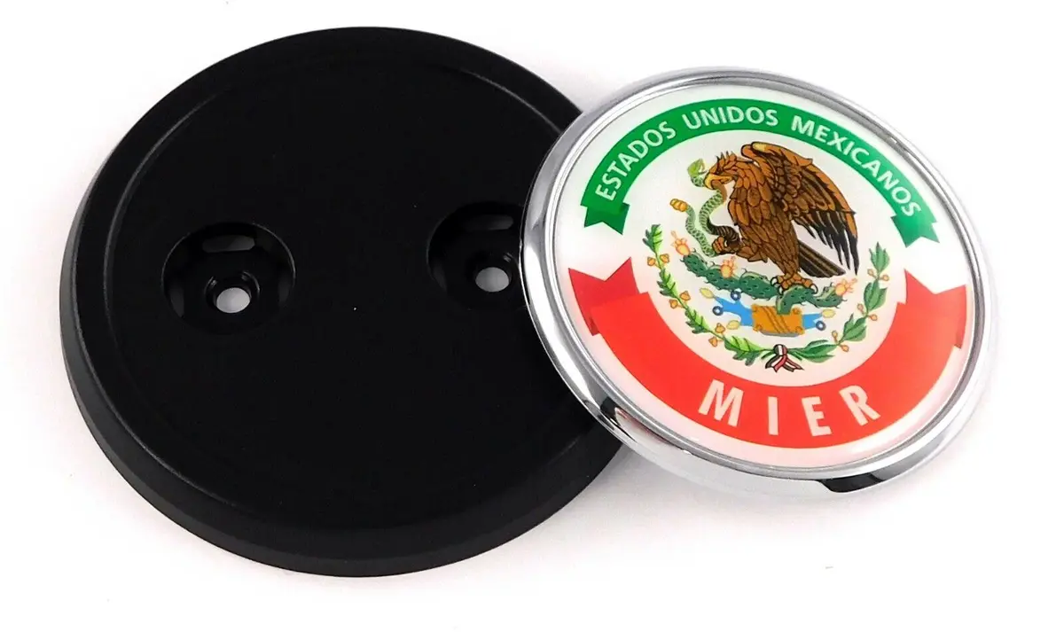 Mier Mexico Car Truck Grill Black Badge 3.5" Grille Chrome Emblem 1