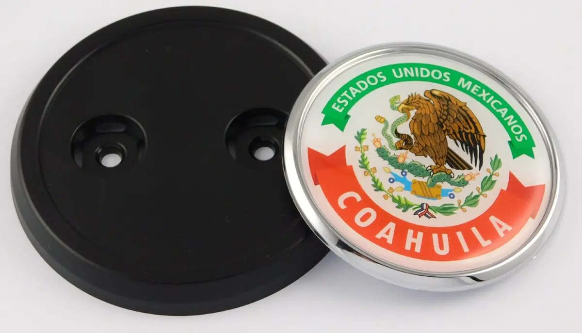 Coahuila Mexico Car Truck Grill Black Badge 3.5" Grille Chrome Emblem 1