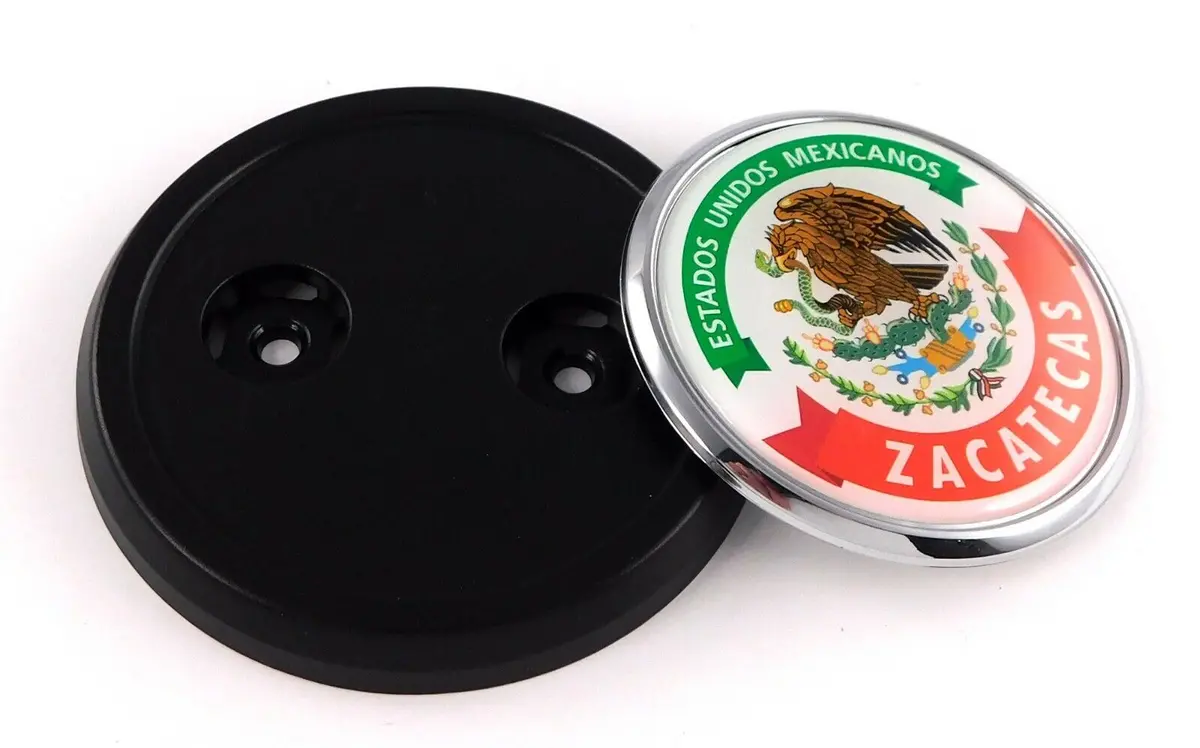 Zacatecas Mexico Car Truck Grill Black Badge 3.5" Grille Chrome Emblem 1