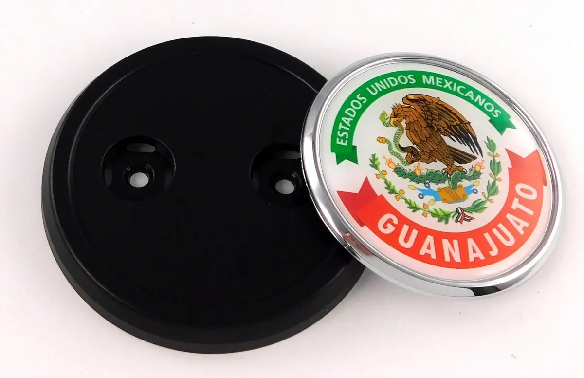 Guanajuato Mexico Car Truck Grill Black Badge 3.5" Grille Chrome Emblem 1