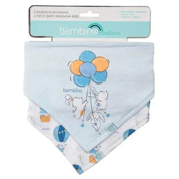 Set 2 Piezas Bandana Conejo Celeste, Bambino 1