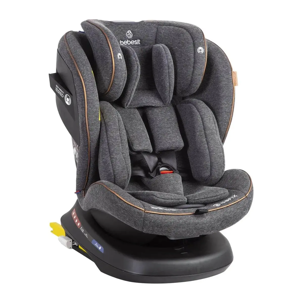Silla De Auto Convertible Supra 360° Premium Gris, Bebesit 1