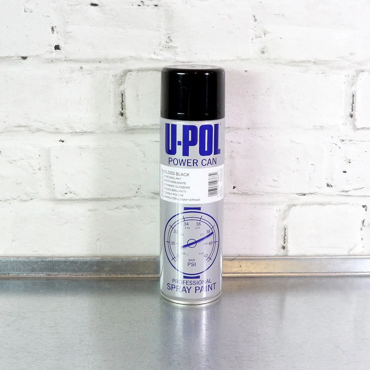 U-Pol Power Can Gloss Black Aerosol (500Ml) 1