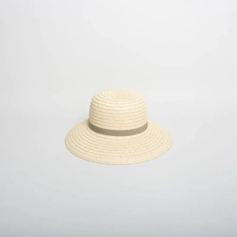 Sophie - So Shady Ribbon Hat - Ivory Sage 1
