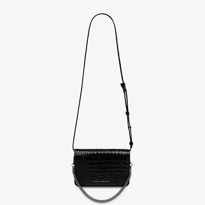Status Anxiety - She Burns - Black Croc Emboss 1