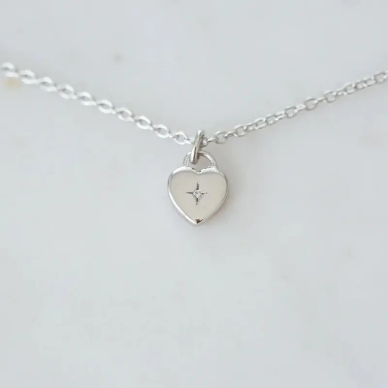 Sophie - Sweetheart Necklace - Silver 1