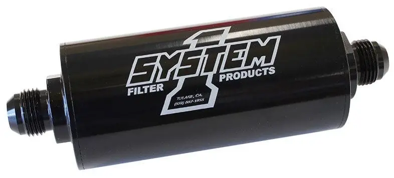 Sy201-203410-B Medium Billet In-Line Fuel Filter With Black Anodized Housing 1