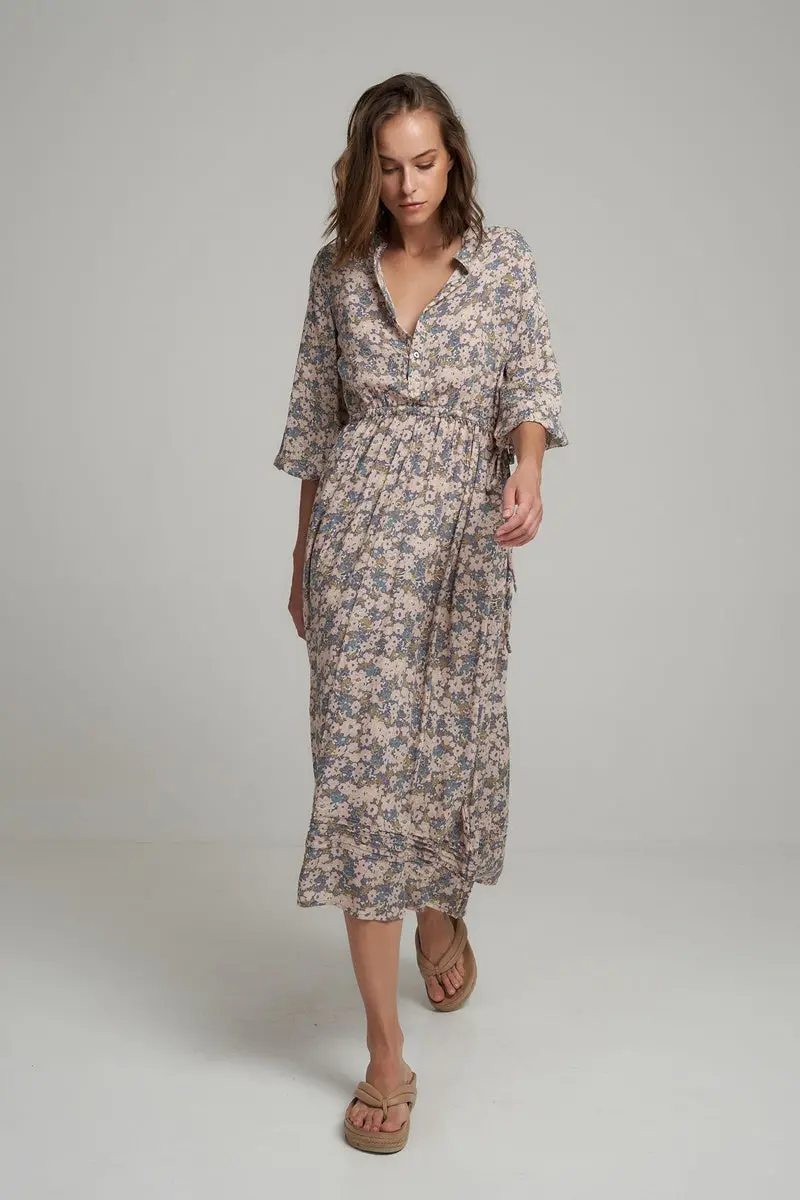 Lilya - Agatha Dress - Floral Blue 1