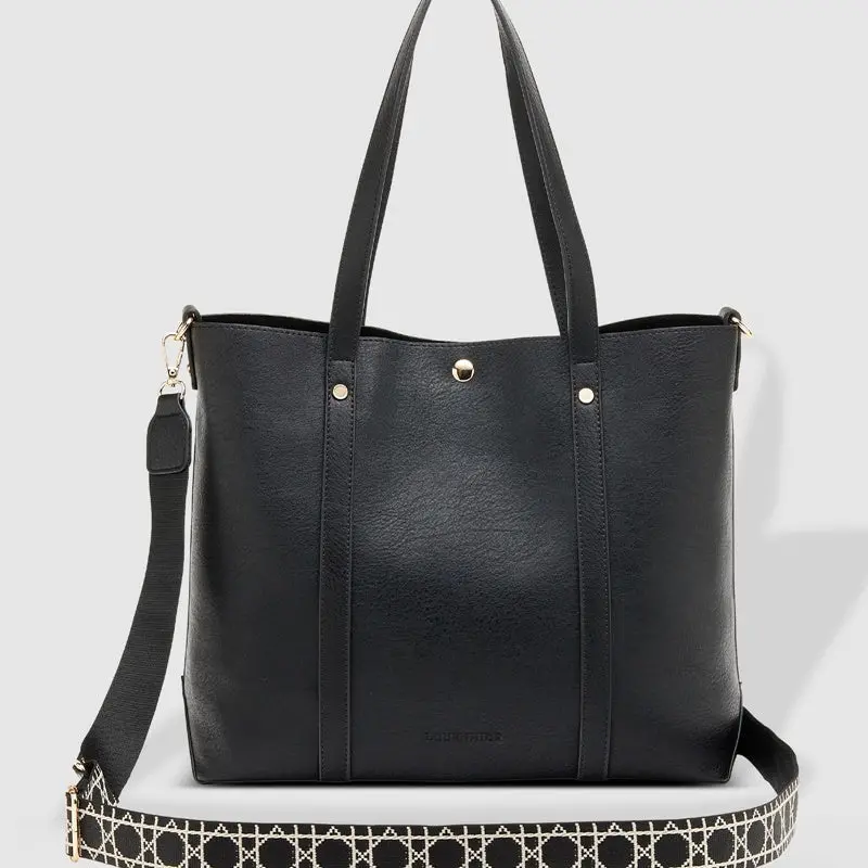 Louenhide - Nevada Ezra Strap Tote Bag - Black 1