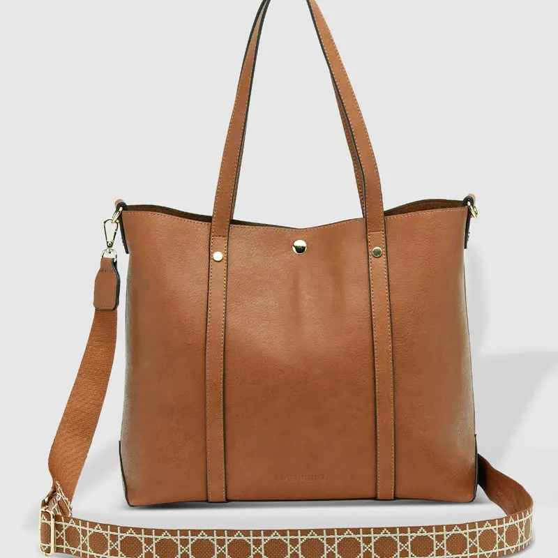 Louenhide - Nevada Ezra Strap Tote Bag - Tan 1