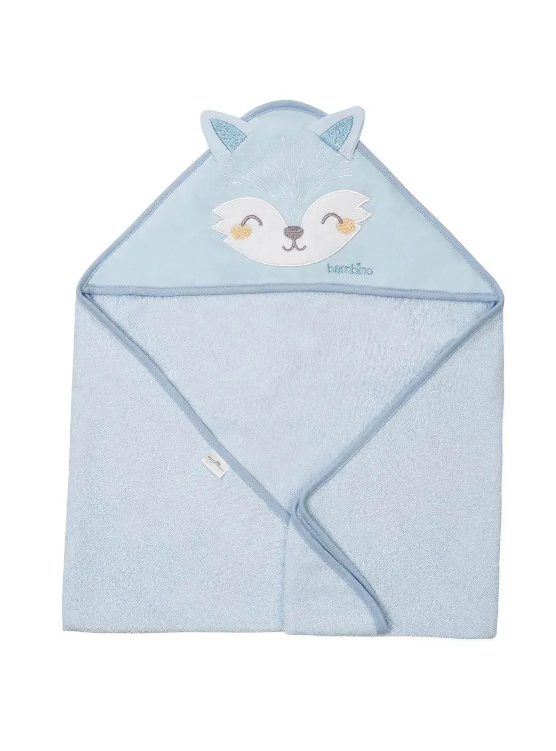 Toalla Con Capucha Zorro Celeste, Bambino 1