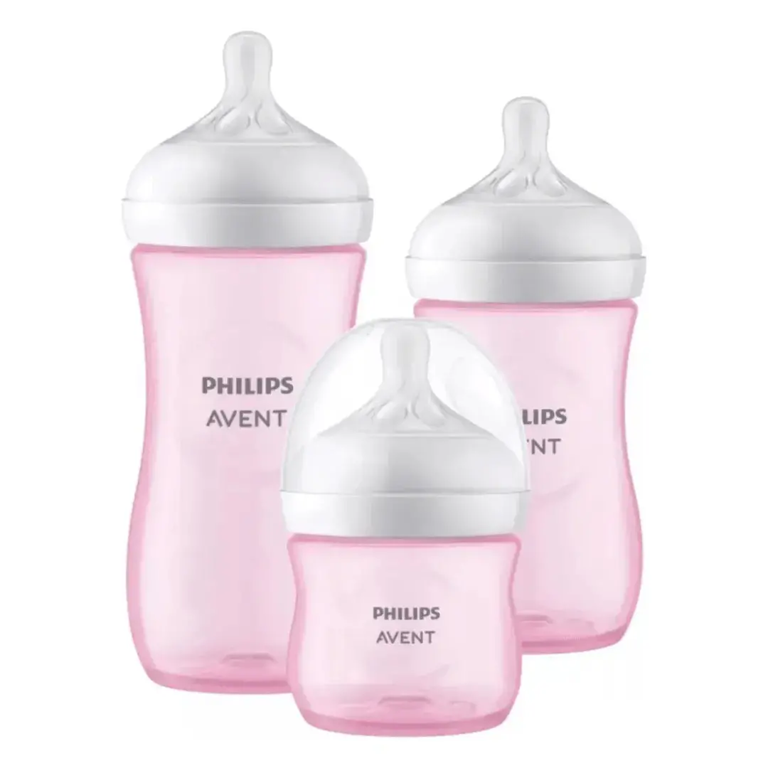Triple Pack Rosado Natural Response 3.0 125Ml+ 260Ml Y 330Ml, Philips Avent 1