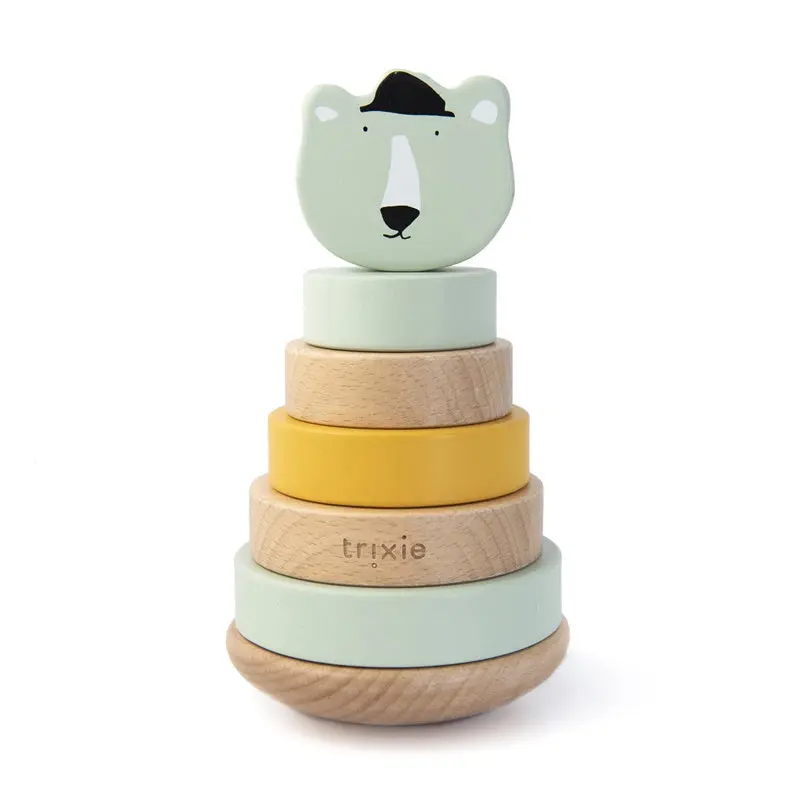 Trixie - Wooden Stacking Toy - Mr. Polar Bear 1