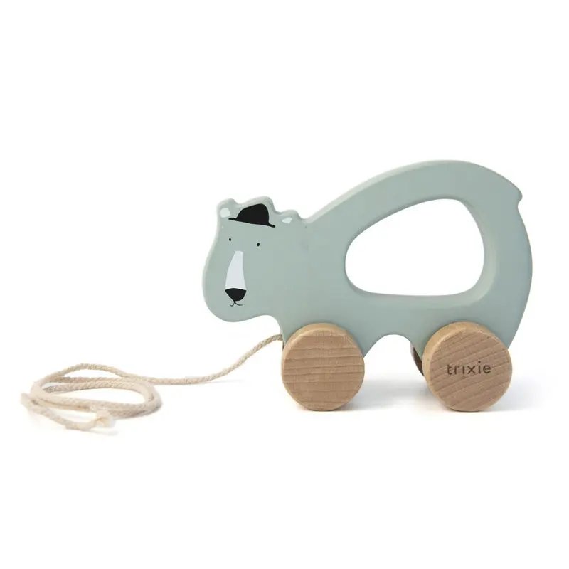 Trixie - Wooden Pull Along Toy - Mr. Polar Bear 1
