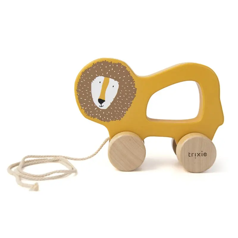 Trixie - Wooden Pull Along Toy - Mr Lion 1