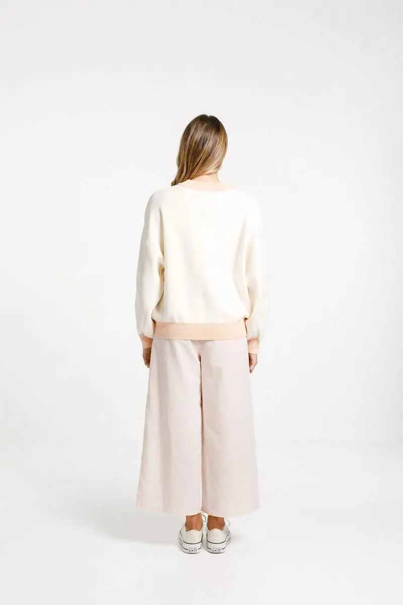 Thing Thing - Cotton Cleo Jumper - Peachy Milk 3