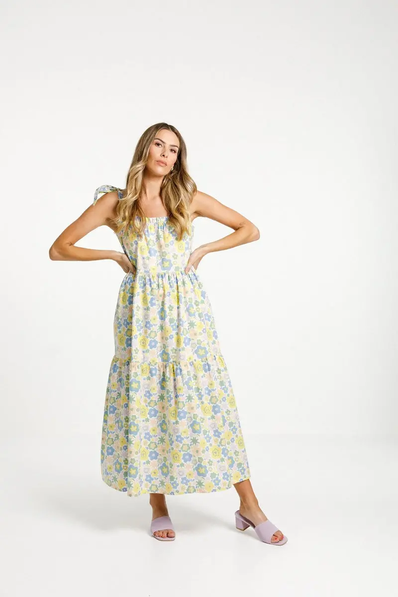 Thing Thing - Tie Up Ziggy Dress - Paradise Print 1