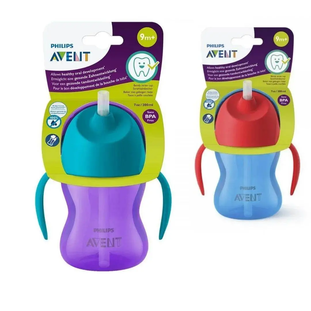Vaso Avent Con Bombilla 200 Ml Desde 9 Meses(Scf796/01 Y Scf796/02) 1