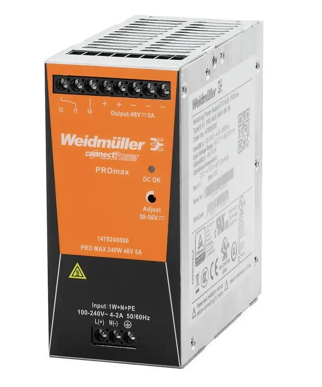 Weidmuller 1478130000 Pro Max 240W 24V 10A 1