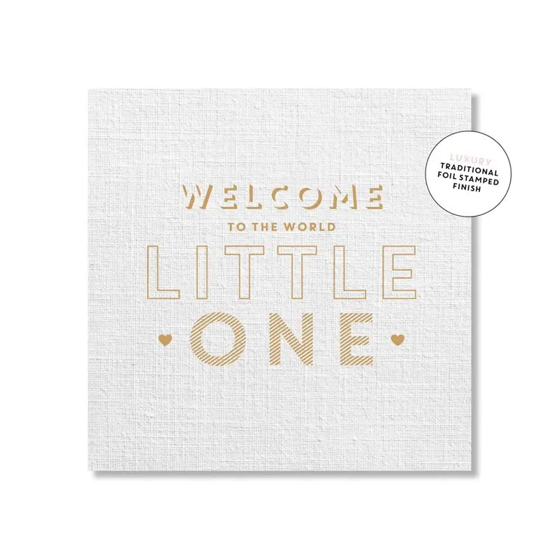 Just Smitten Mini Gift Card -  Welcome To The World 1