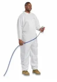 West Chester Posi-Wear® Batm Microporous Disposable Coveralls With Elastic Wrist And Ankle, White 1