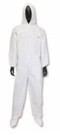 West Chester Posi-Wear® Batm Microporous Disposable Coveralls With Hood And Boot, White 1