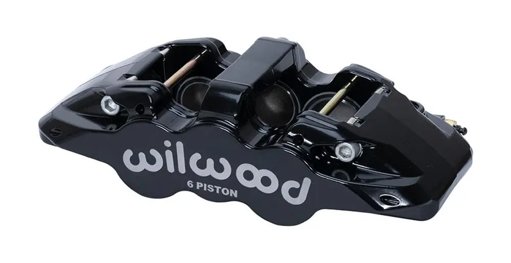 Wilwood Aero6-Ds Radial-Mount 6-Piston Brake Calipers – Black Finish (120-14444-Bk) 1