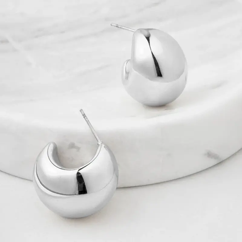 Zafino - Hailey Hoop - Silver 1