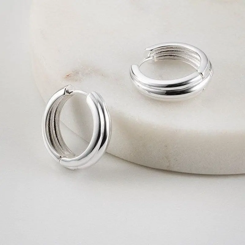Zafino - Paris Hoop Earring - Silver 1